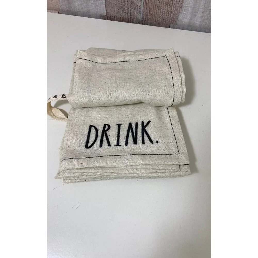 Rae Dunn Cloth Napkins Set of 4 NEW!‎ VHTF